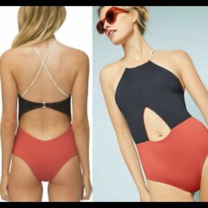 Tavik Cutout One Piece Swimsuit XS